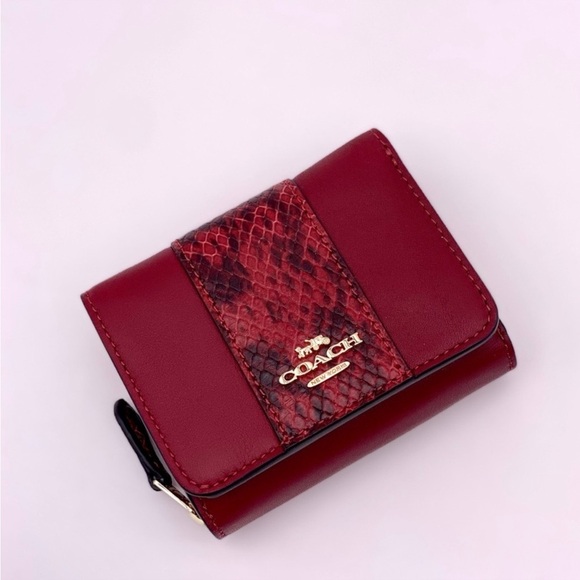 Coach Small Trifold Wallet In Colorblock - Picture 8 of 13